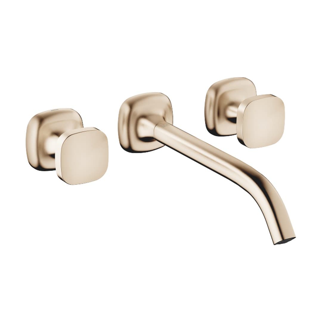 Dornbracht COYA – Μπαταρία Νιπτήρα Τοίχου – Wall-mounted basin mixer without pop-up waste – Brushed Champagne (22kt Gold) (36717404-46)