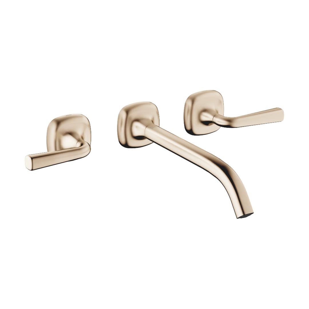 Dornbracht COYA – Μπαταρία Νιπτήρα Τοίχου – Wall-mounted basin mixer without pop-up waste – Brushed Champagne (22kt Gold) (36717414-46)