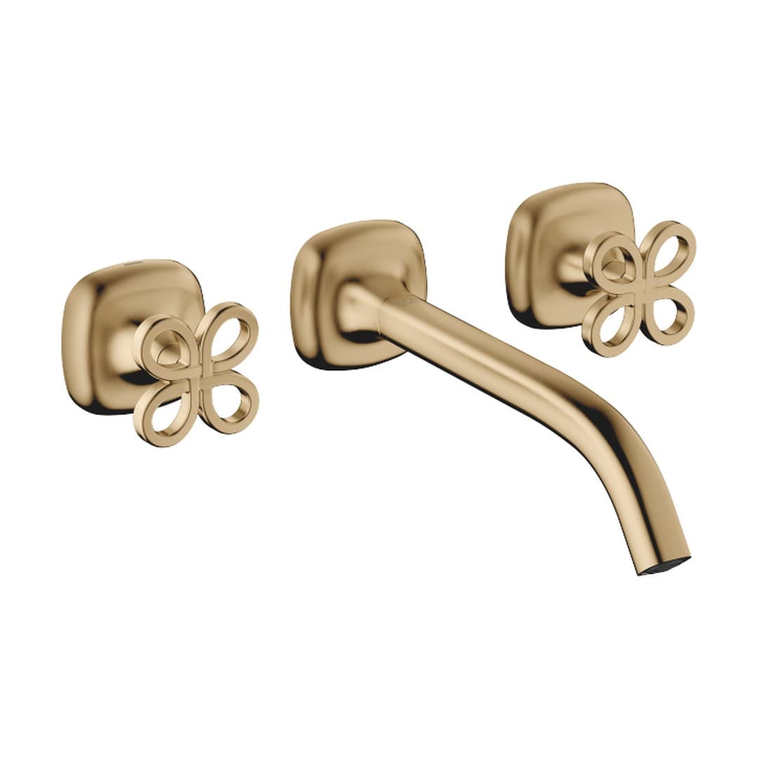 Dornbracht COYA – Μπαταρία Νιπτήρα Τοίχου – Wall-mounted basin mixer without pop-up waste – Brushed Dark Brass (PVD) (36717424-39)