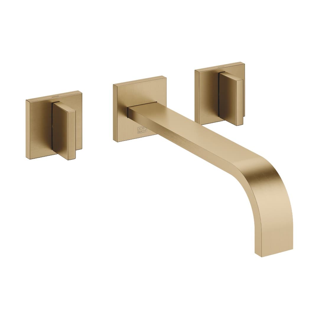 Dornbracht MEM – Μπαταρία Νιπτήρα Τοίχου – Wall-mounted basin mixer without pop-up waste – Brushed Dark Brass (PVD) (36717782-39)