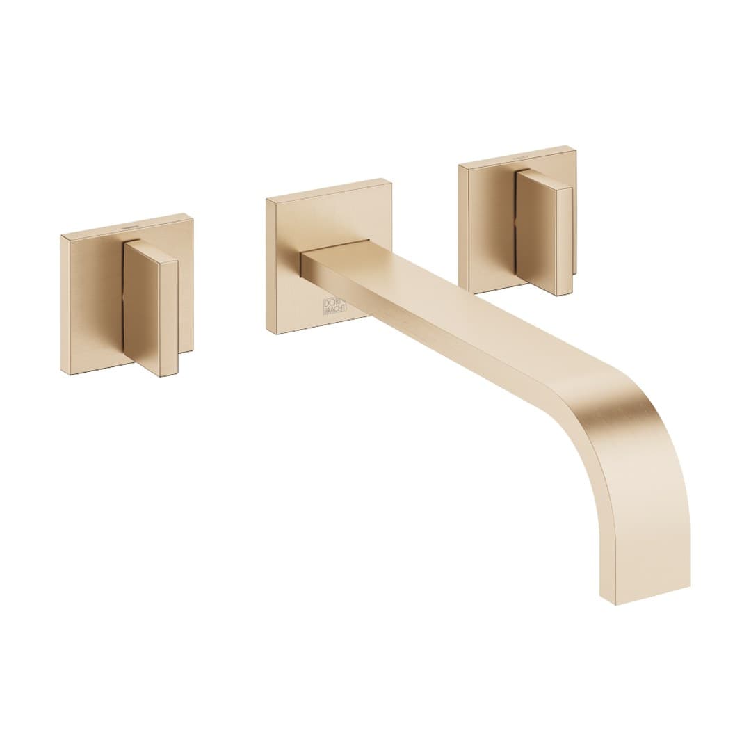 Dornbracht MEM – Μπαταρία Νιπτήρα Τοίχου – Wall-mounted basin mixer without pop-up waste – Brushed Champagne (22kt Gold) (36717782-46)