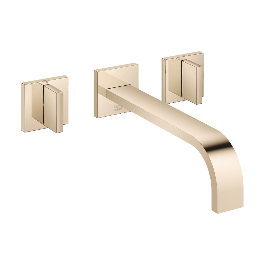 Dornbracht MEM – Μπαταρία Νιπτήρα Τοίχου – Wall-mounted basin mixer without pop-up waste – Champagne (22kt Gold) (36717782-47)