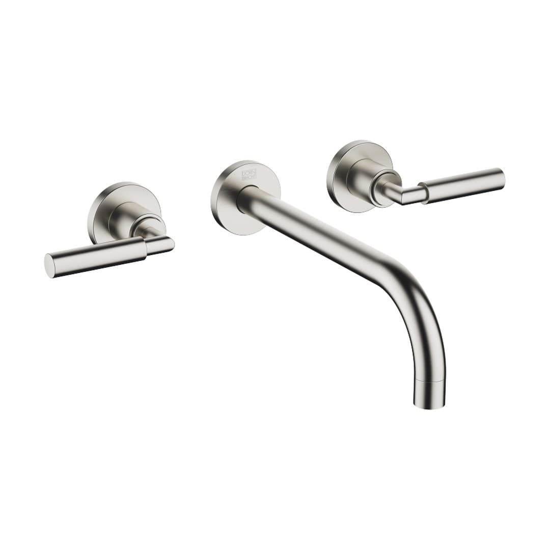 Dornbracht Tara – Μπαταρία Νιπτήρα Τοίχου – Wall-mounted basin mixer without pop-up waste – Brushed Platinum (36717882-06)
