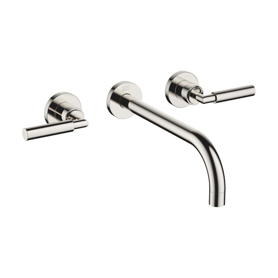 Dornbracht Tara – Μπαταρία Νιπτήρα Τοίχου – Wall-mounted basin mixer without pop-up waste – Platinum (36717882-08)