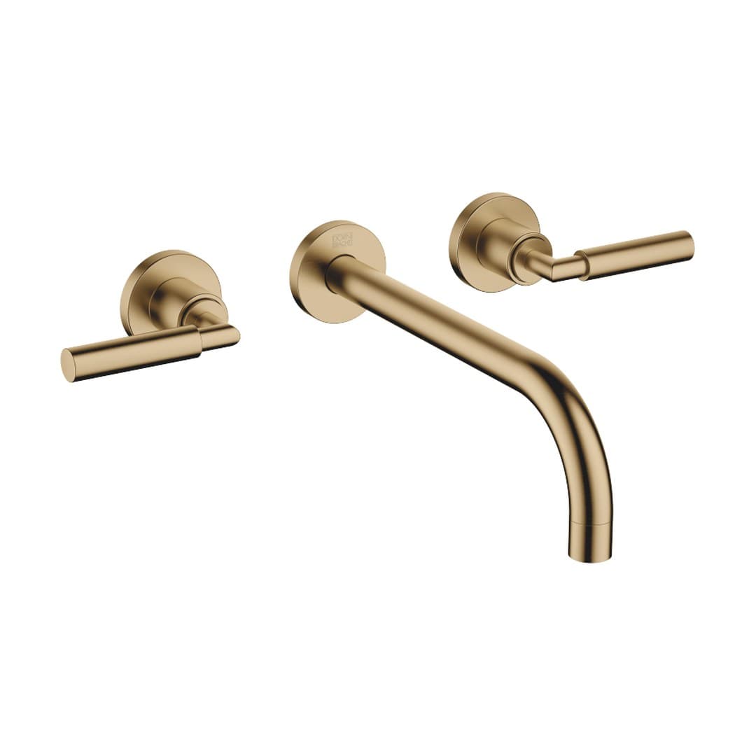 Dornbracht Tara – Μπαταρία Νιπτήρα Τοίχου – Wall-mounted basin mixer without pop-up waste – Brushed Dark Brass (PVD) (36717882-39)