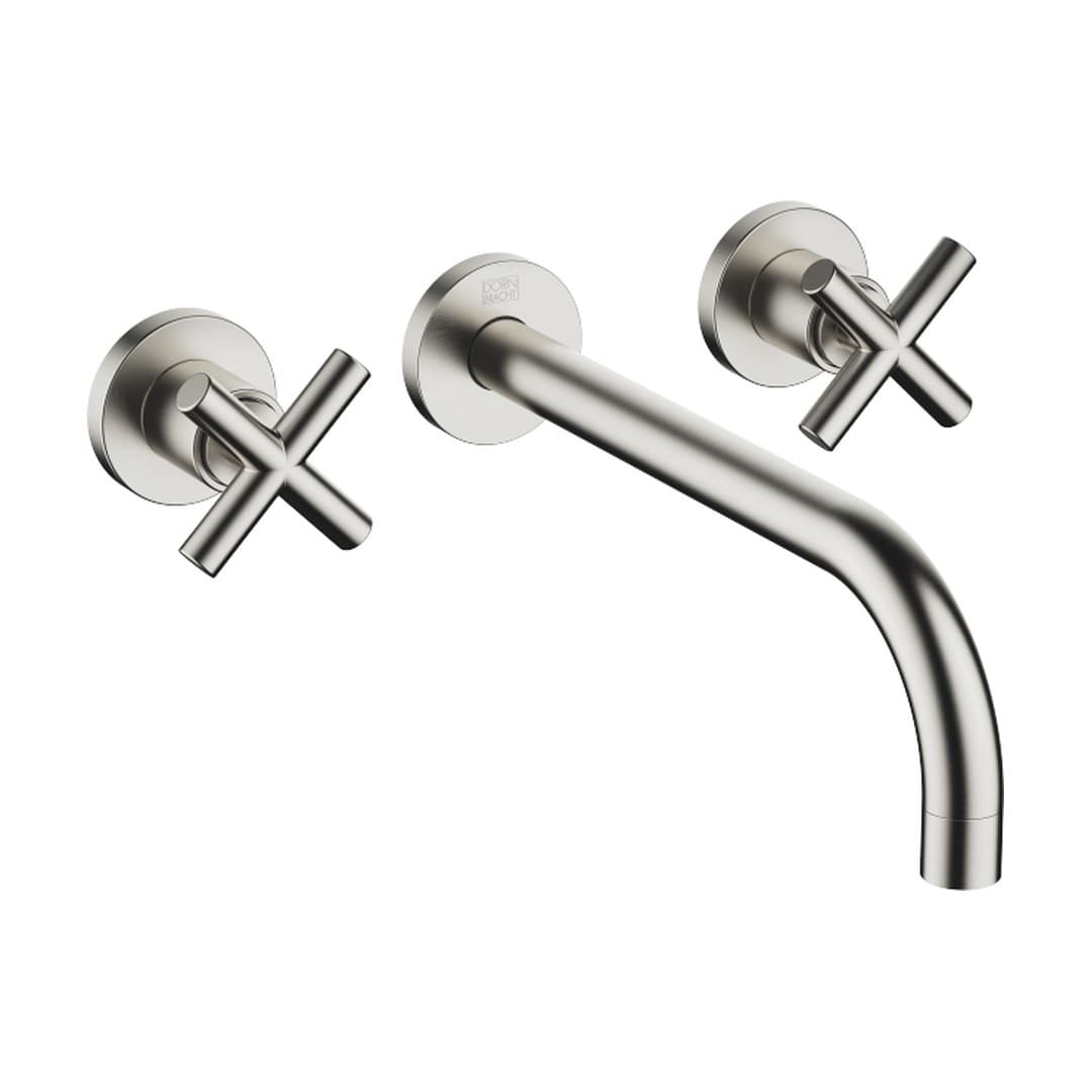 Dornbracht Tara – Μπαταρία Νιπτήρα Τοίχου – Wall-mounted basin mixer without pop-up waste – Brushed Platinum (36717892-06)