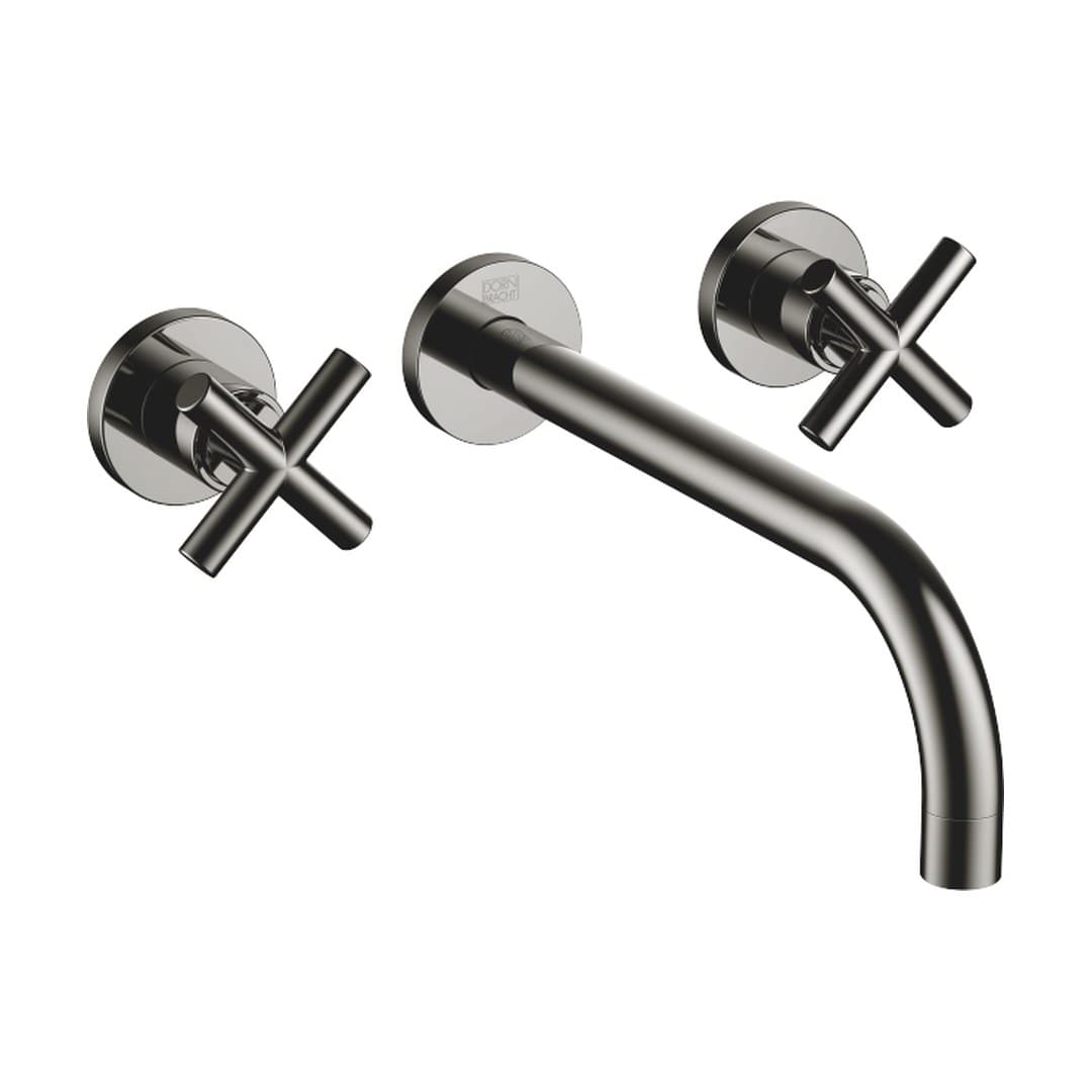 Dornbracht Tara – Μπαταρία Νιπτήρα Τοίχου – Wall-mounted basin mixer without pop-up waste – Dark Chrome (36717892-19)