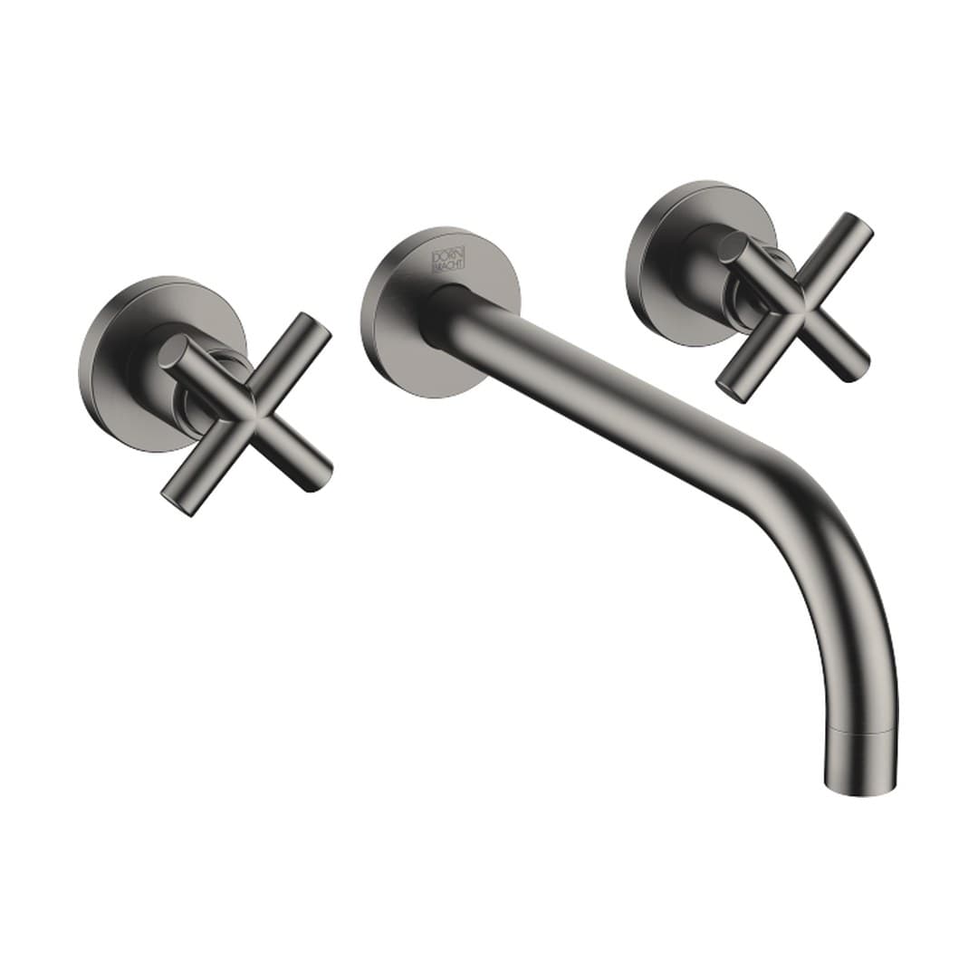 Dornbracht Tara – Μπαταρία Νιπτήρα Τοίχου – Wall-mounted basin mixer without pop-up waste – Brushed Dark Platinum (36717892-99)