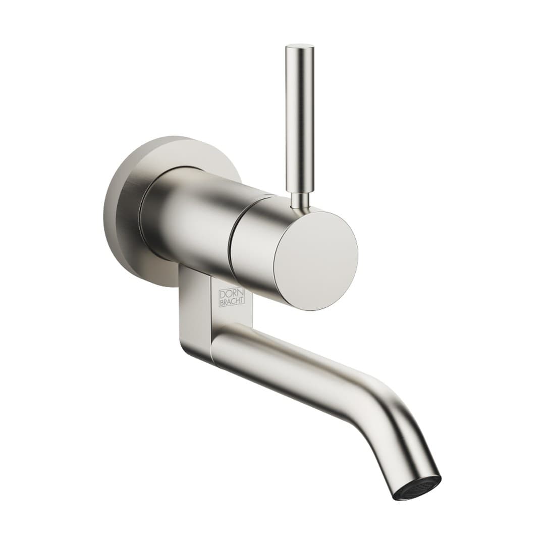Dornbracht Meta – Μπαταρία Νιπτήρα Τοίχου – Wall-mounted single-lever basin mixer without pop-up waste – Brushed Platinum (36805660-06)