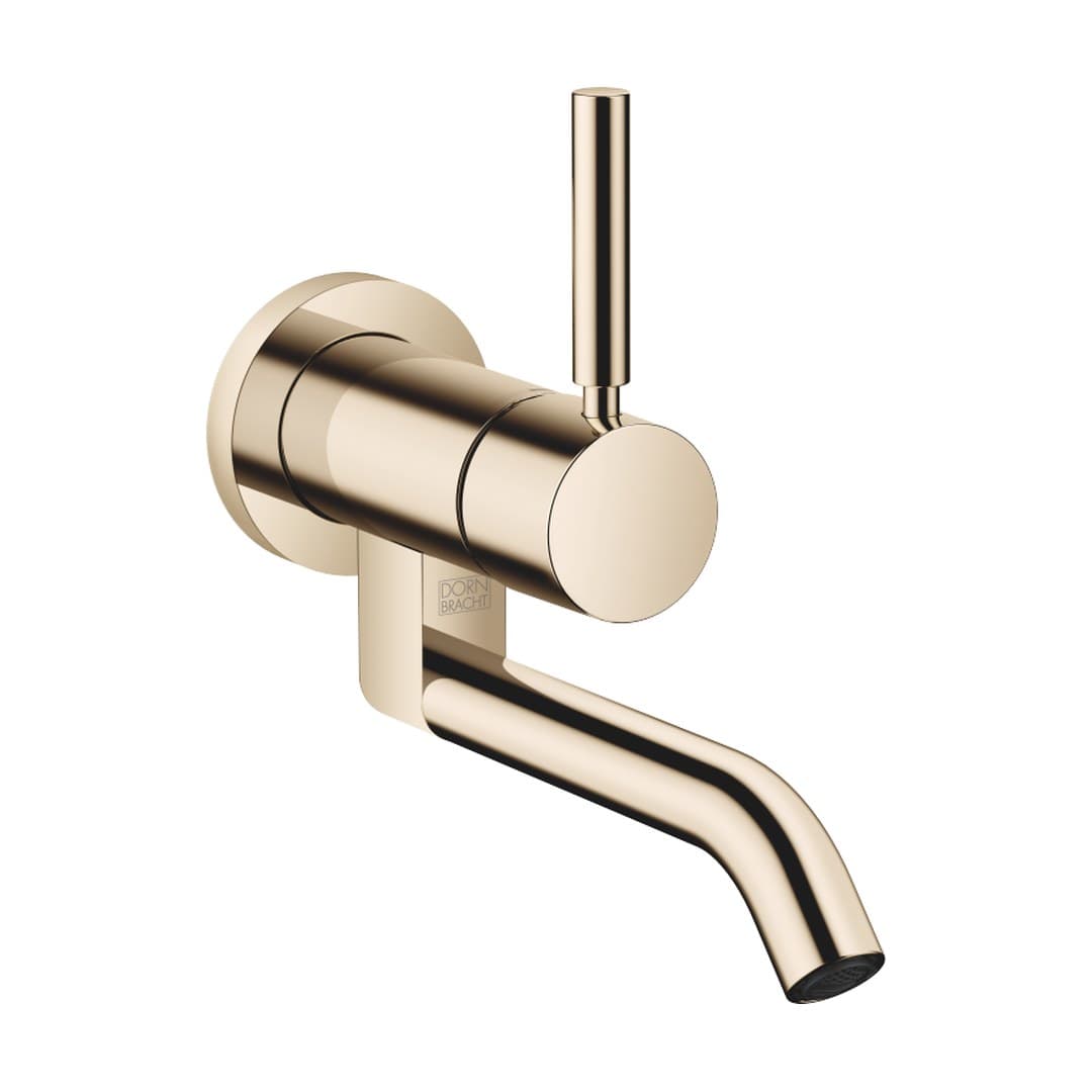 Dornbracht Meta – Μπαταρία Νιπτήρα Τοίχου – Wall-mounted single-lever basin mixer without pop-up waste – Light Gold (PVD) (36805660-26)
