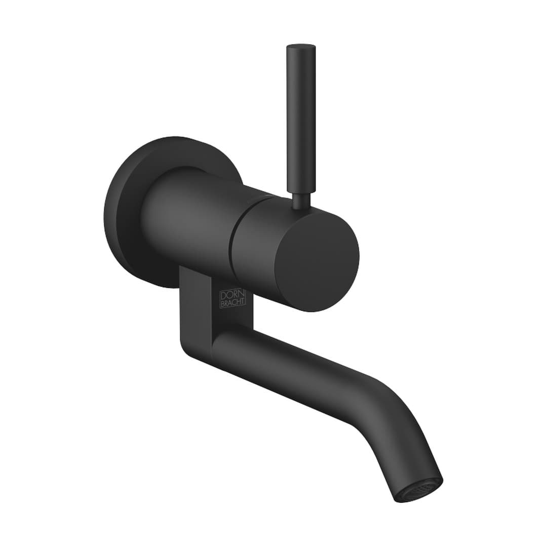 Dornbracht Meta – Μπαταρία Νιπτήρα Τοίχου – Wall-mounted single-lever basin mixer without pop-up waste – Matte Black (36805660-33)