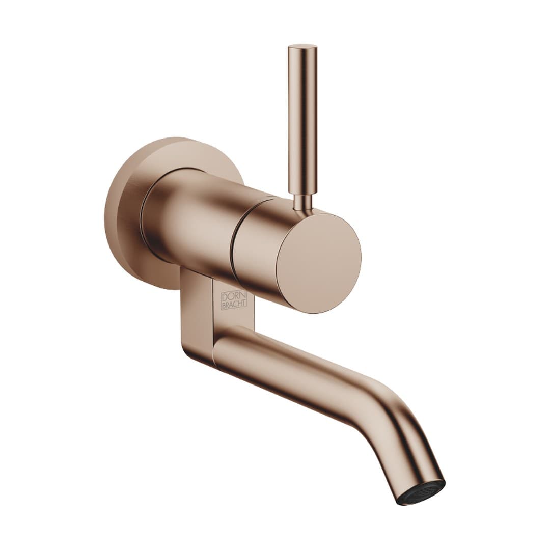 Dornbracht Meta – Μπαταρία Νιπτήρα Τοίχου – Wall-mounted single-lever basin mixer without pop-up waste – Brushed Bronze (PVD) (36805660-42)