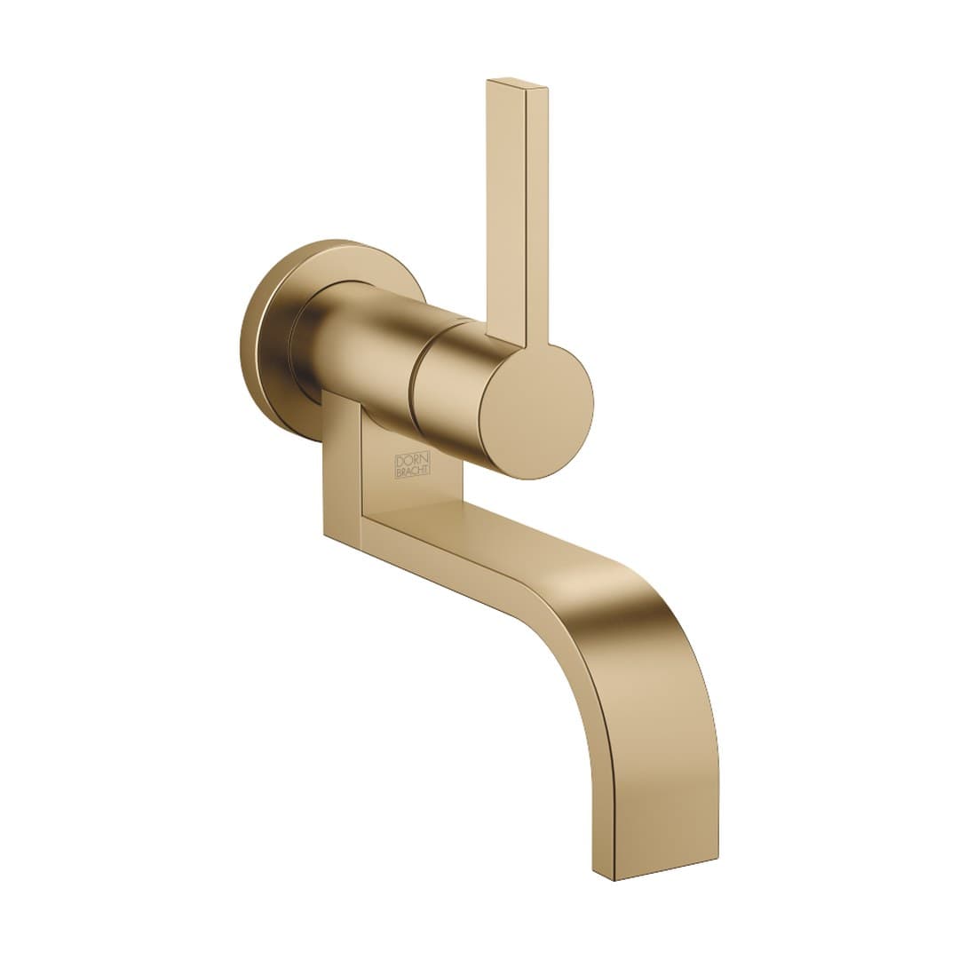 Dornbracht MEM – Μπαταρία Νιπτήρα Τοίχου – Wall-mounted single-lever basin mixer without pop-up waste – Brushed Dark Brass (PVD) (36805782-39)