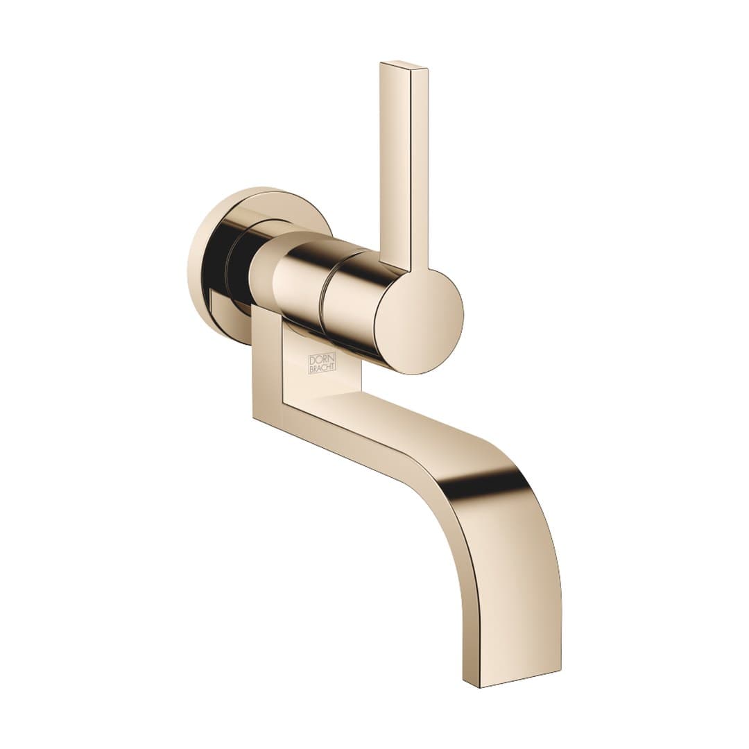 Dornbracht MEM – Μπαταρία Νιπτήρα Τοίχου – Wall-mounted single-lever basin mixer without pop-up waste – Champagne (22kt Gold) (36805782-47)