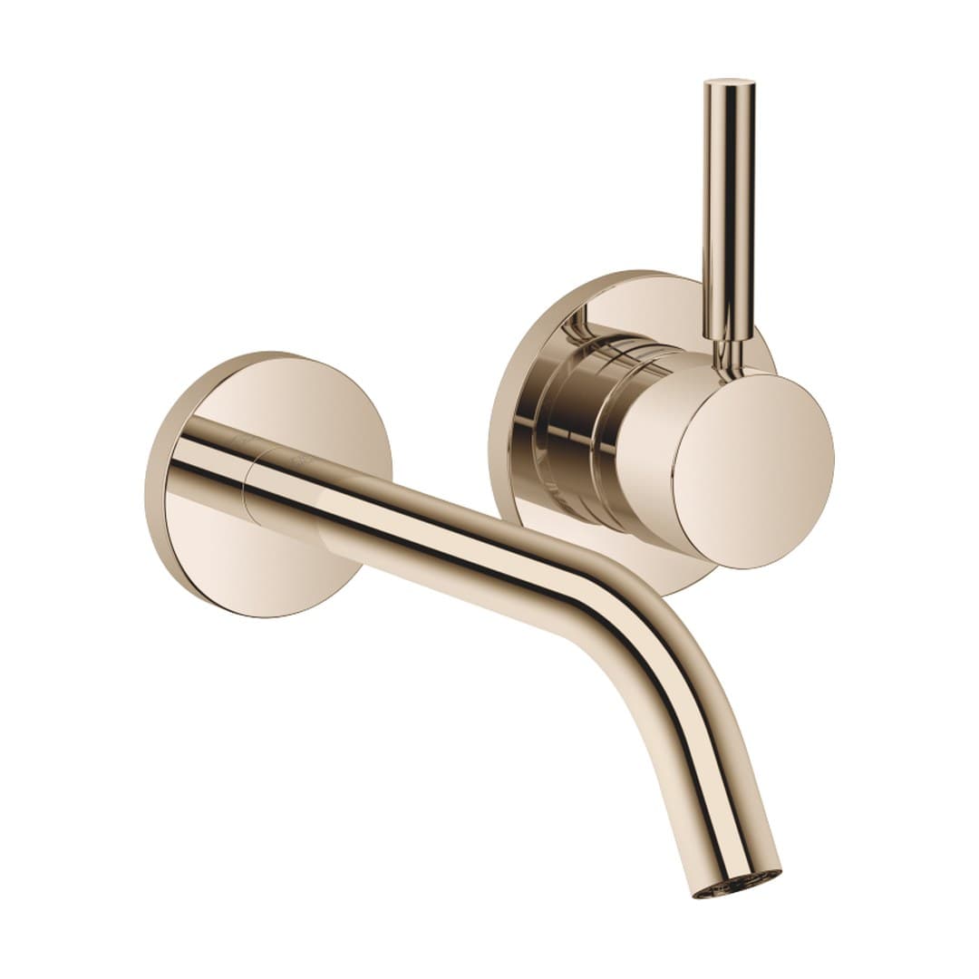 Dornbracht Meta – Μπαταρία Νιπτήρα Τοίχου – Wall-mounted single-lever basin mixer without pop-up waste – Light Gold (PVD) (36860660-26)