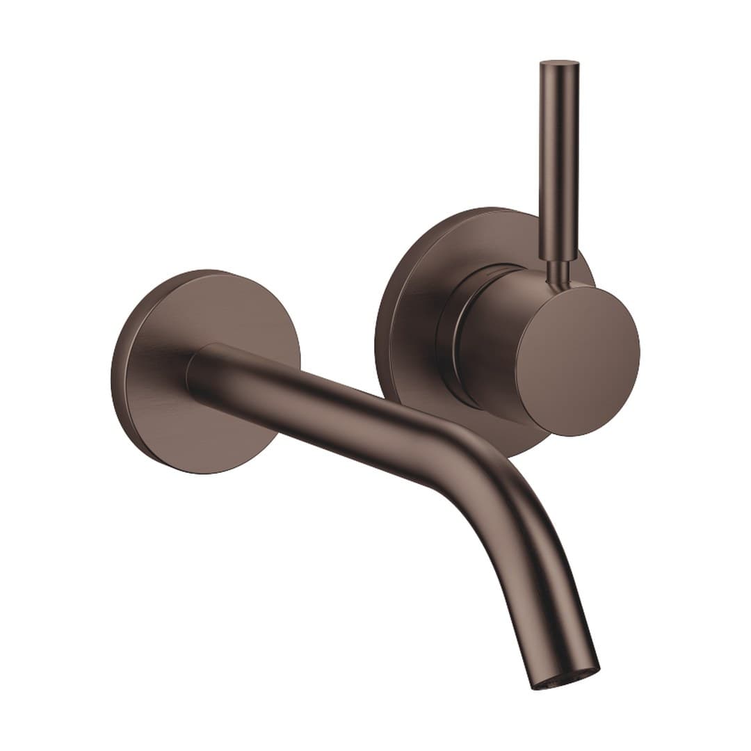 Dornbracht Meta – Μπαταρία Νιπτήρα Τοίχου – Wall-mounted single-lever basin mixer without pop-up waste – Brushed Dark Bronze (PVD) (36860660-43)