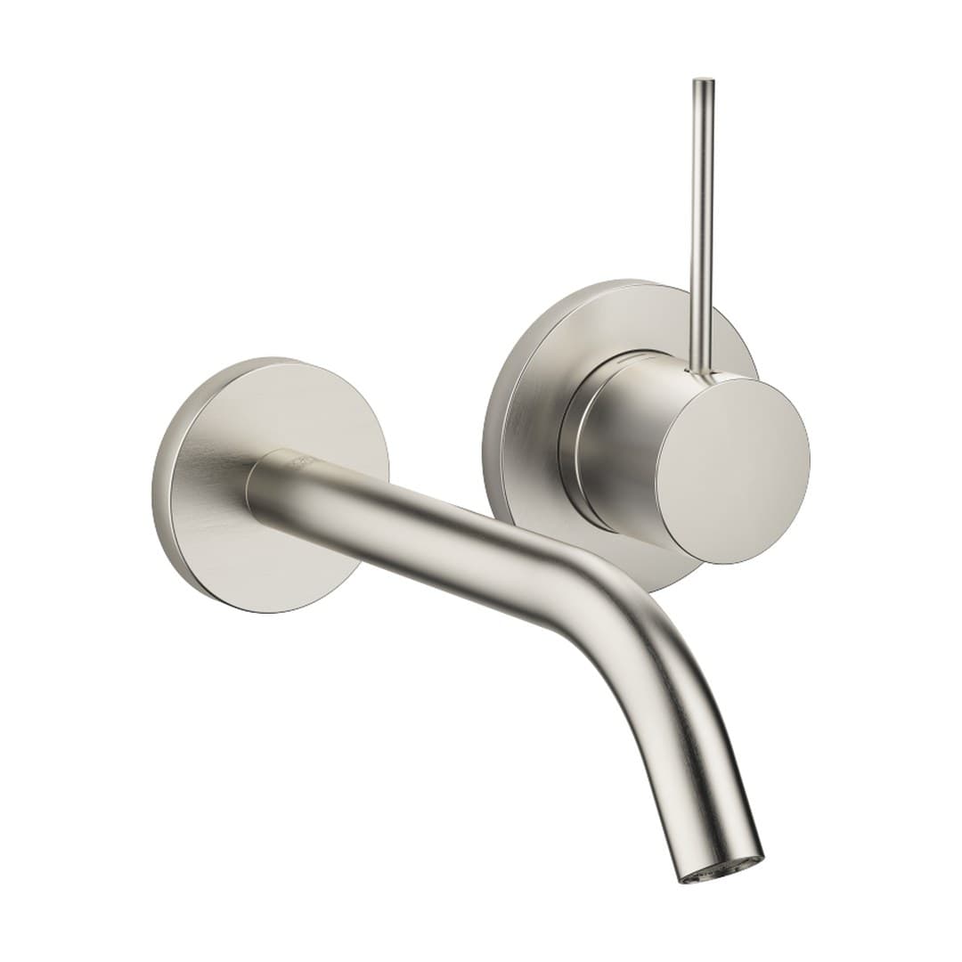 Dornbracht Meta – Μπαταρία Νιπτήρα Τοίχου – META SLIM Wall-mounted single-lever basin mixer without pop-up waste – Brushed Platinum (36860662-06)