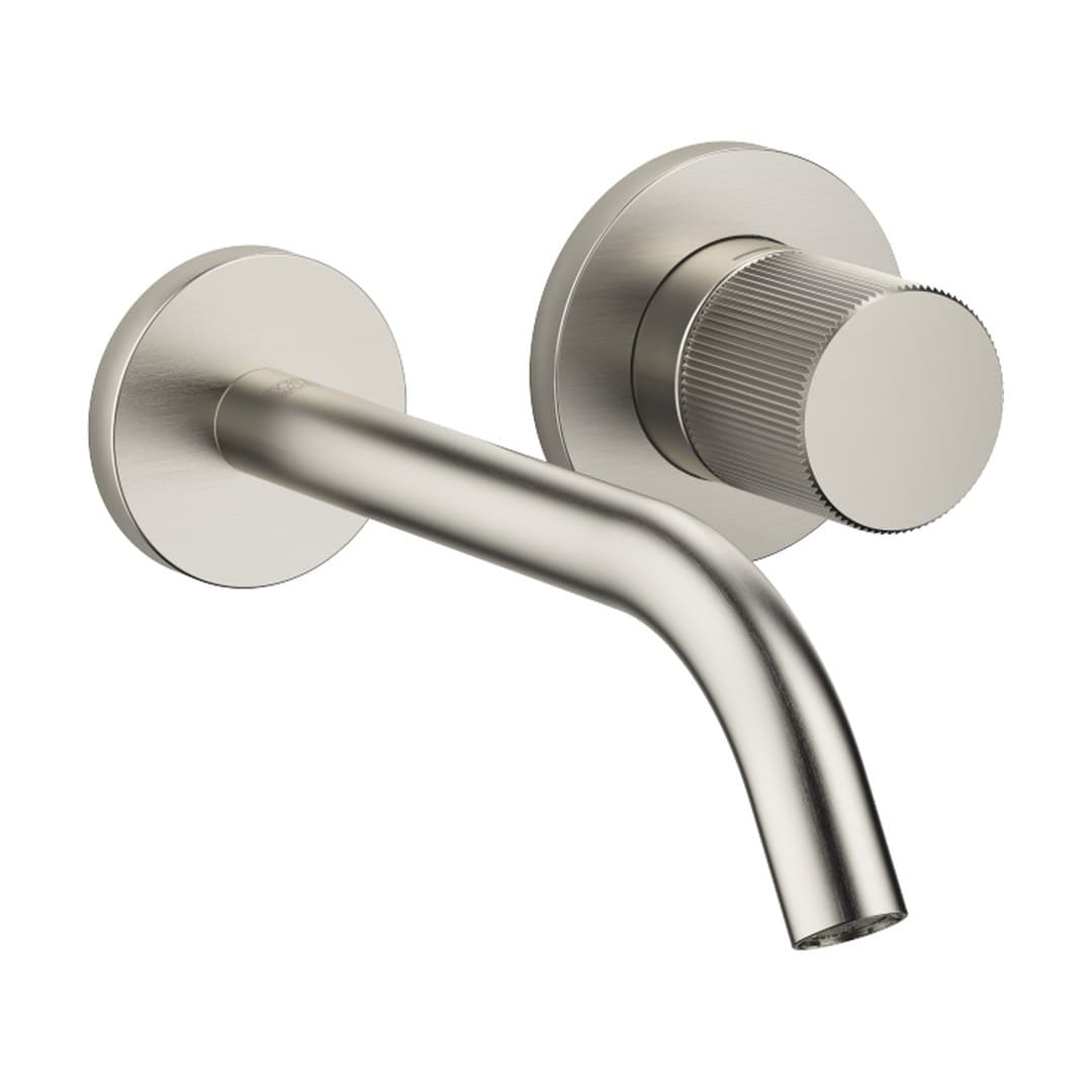 Dornbracht Meta – Μπαταρία Νιπτήρα Τοίχου – META PURE Wall-mounted single-lever basin mixer without pop-up waste – Brushed Platinum (36860664-06)