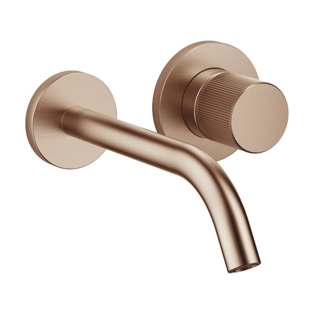 Dornbracht Meta – Μπαταρία Νιπτήρα Τοίχου – META PURE Wall-mounted single-lever basin mixer without pop-up waste – Brushed Bronze (PVD) (36860664-42)