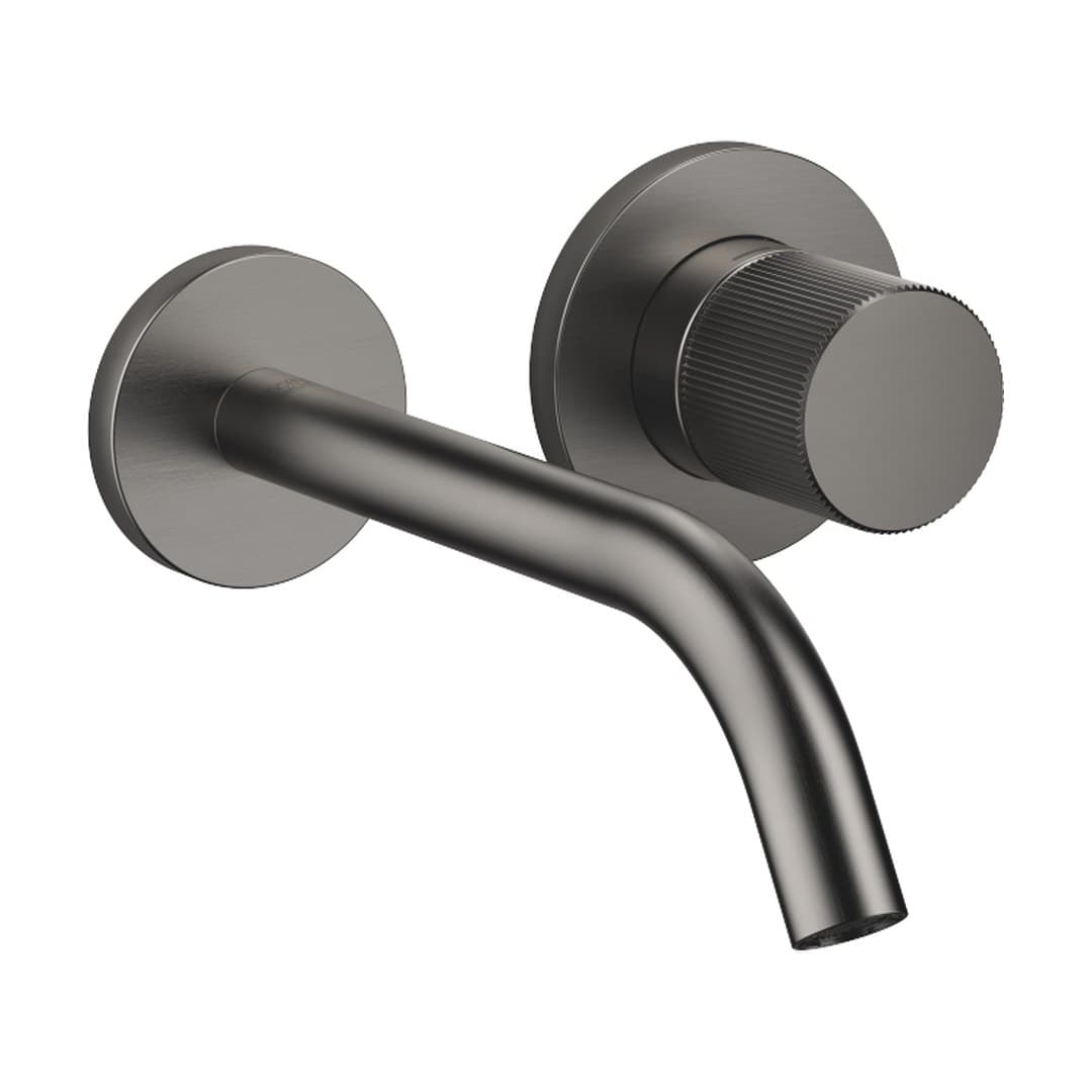 Dornbracht Meta – Μπαταρία Νιπτήρα Τοίχου – META PURE Wall-mounted single-lever basin mixer without pop-up waste – Brushed Dark Platinum (36860664-99)