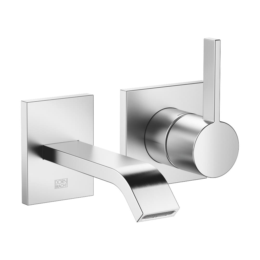 Dornbracht IMO – Μπαταρία Νιπτήρα Τοίχου – Wall-mounted single-lever basin mixer without pop-up waste – Brushed Chrome (36860671-93)