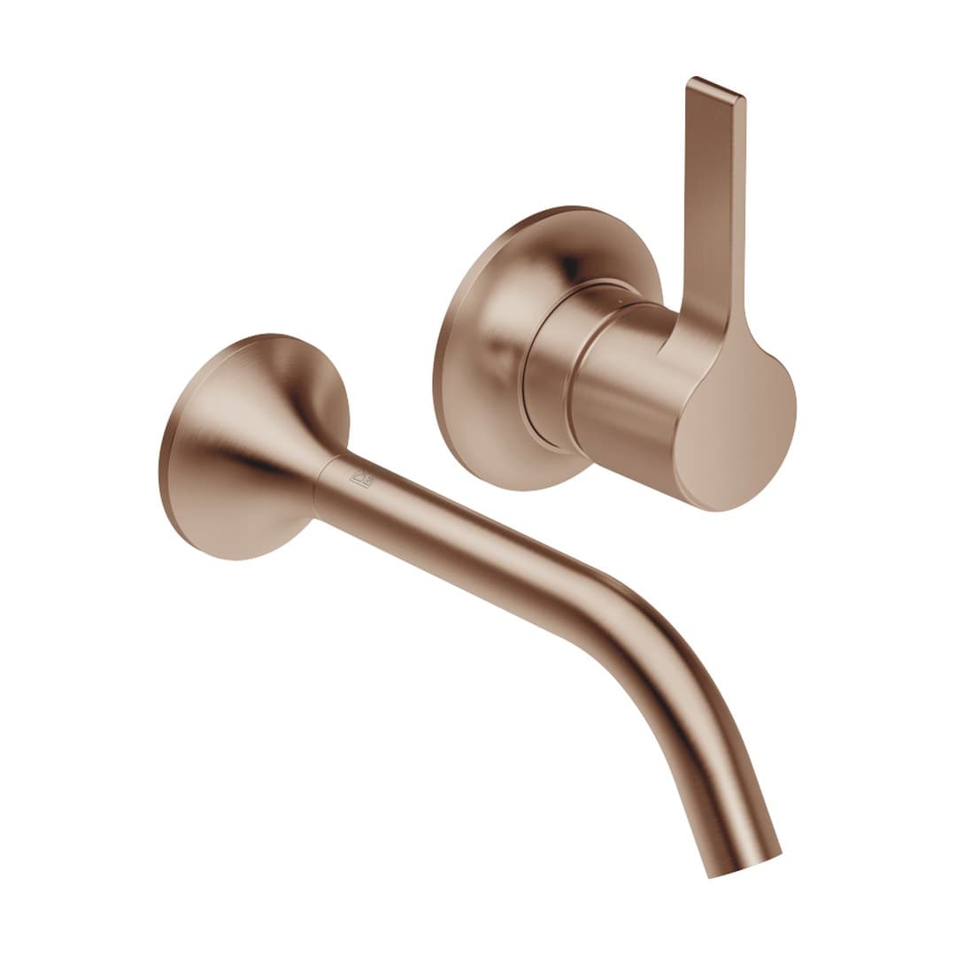 Dornbracht VAIA – Μπαταρία Νιπτήρα Τοίχου – Wall-mounted single-lever basin mixer without pop-up waste – Brushed Bronze (PVD) (36860809-42)