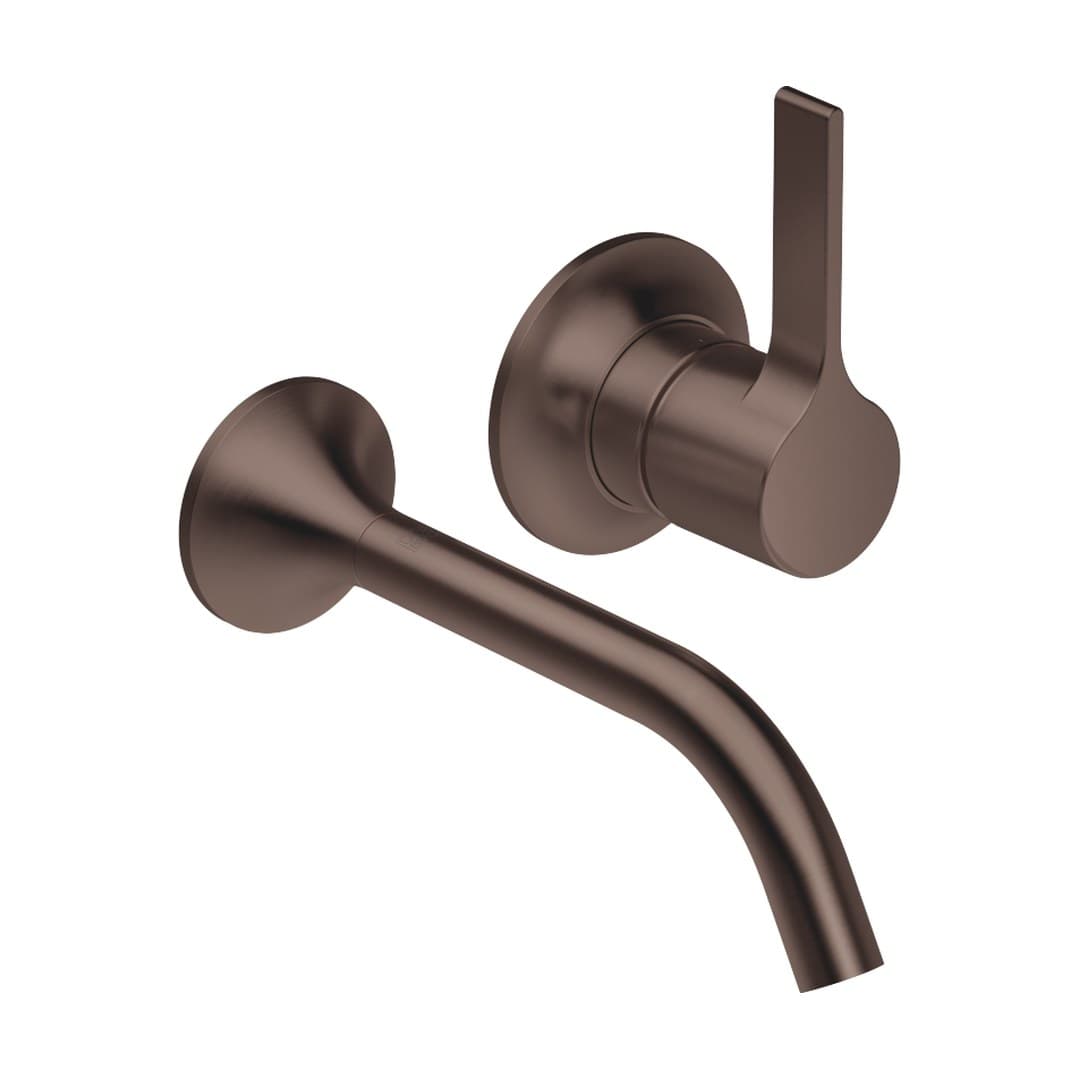 Dornbracht VAIA – Μπαταρία Νιπτήρα Τοίχου – Wall-mounted single-lever basin mixer without pop-up waste – Brushed Dark Bronze (PVD) (36860809-43)