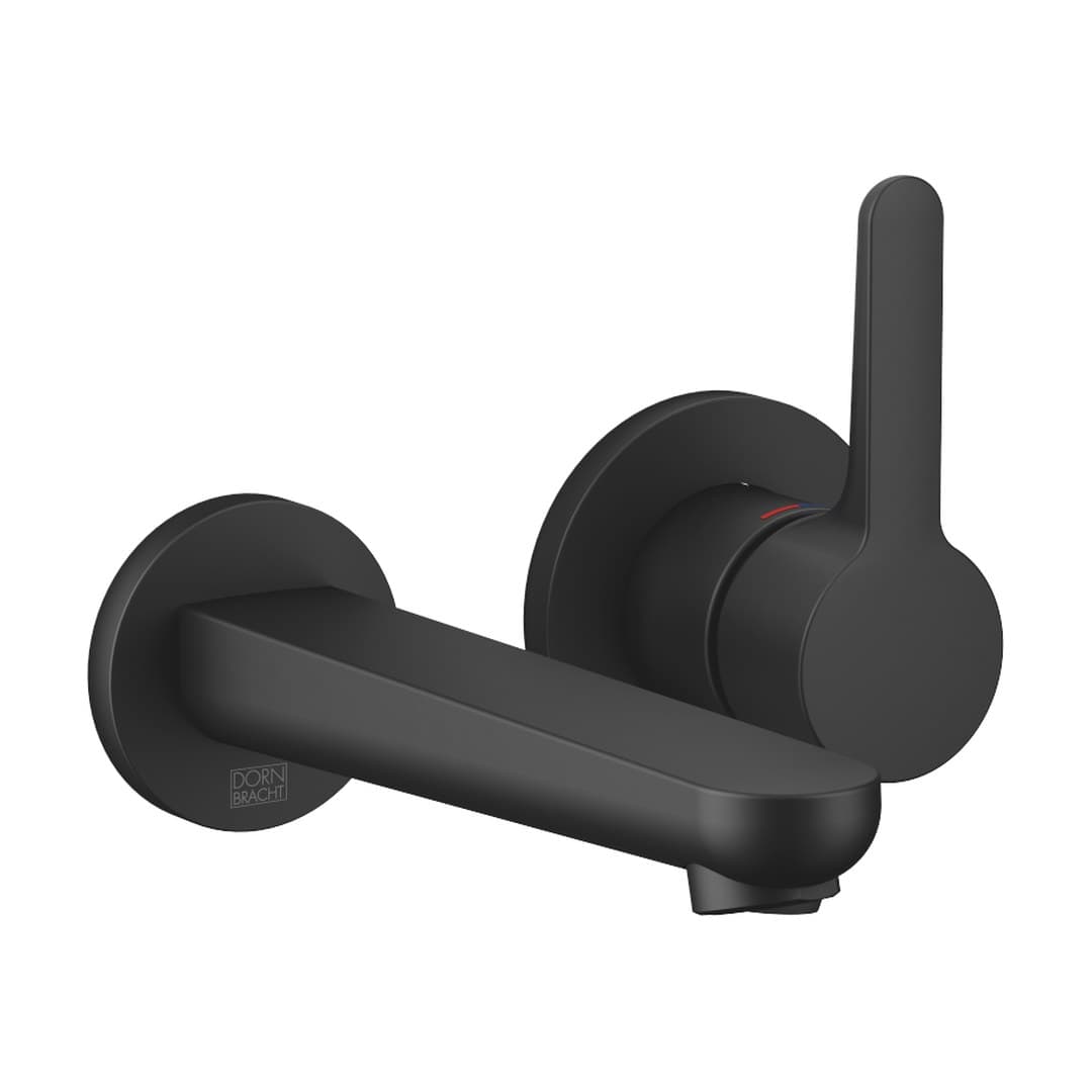Dornbracht Dornbracht Yamou – Μπαταρία Νιπτήρα Τοίχου – Wall-mounted single-lever basin mixer without pop-up waste – Soft Black (36860831-69)