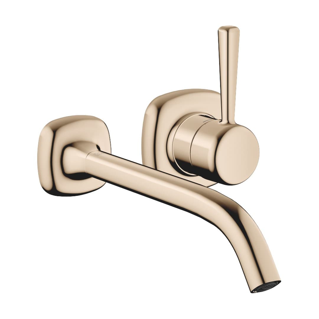 Dornbracht COYA – Μπαταρία Νιπτήρα Τοίχου – Wall-mounted single-lever basin mixer without pop-up waste – Champagne (22kt Gold) (36861404-47)