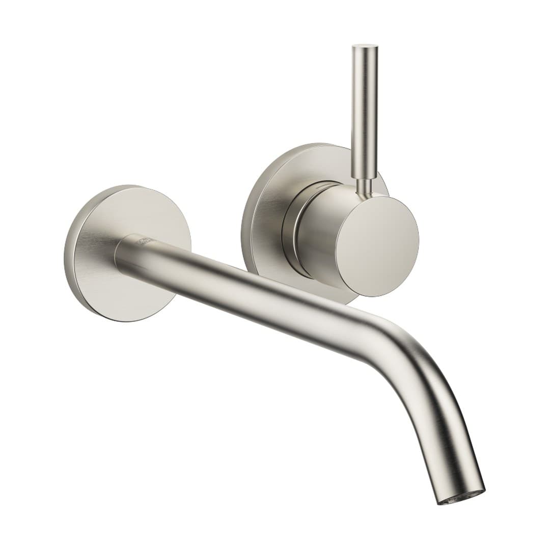 Dornbracht Meta – Μπαταρία Νιπτήρα Τοίχου – Wall-mounted single-lever basin mixer without pop-up waste – Brushed Platinum (36861660-06)