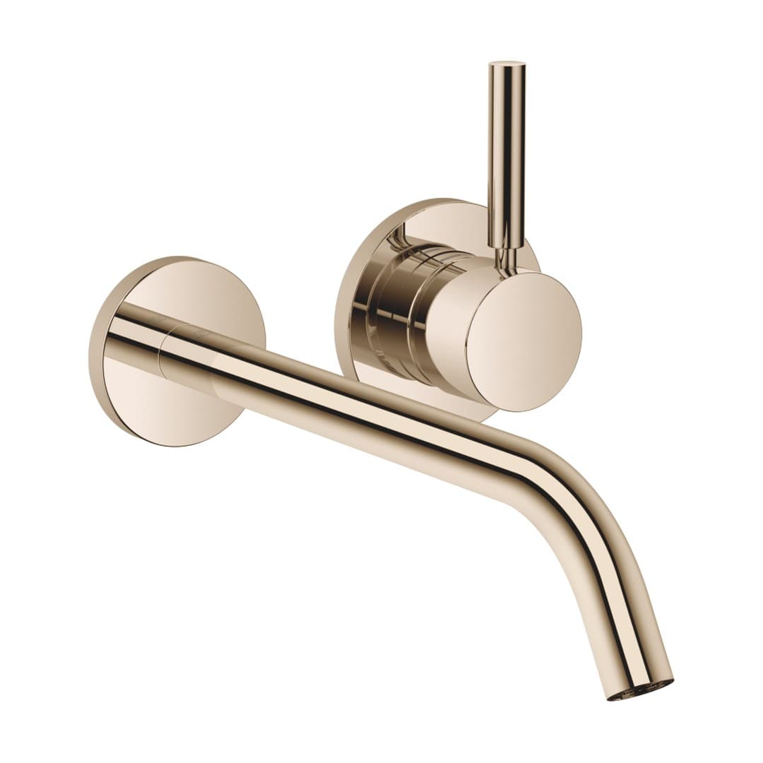 Dornbracht Meta – Μπαταρία Νιπτήρα Τοίχου – Wall-mounted single-lever basin mixer without pop-up waste – Light Gold (PVD) (36861660-26)