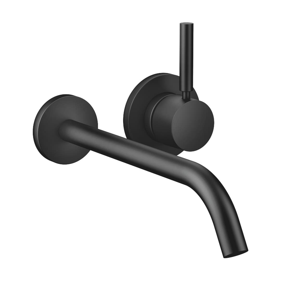 Dornbracht Meta – Μπαταρία Νιπτήρα Τοίχου – Wall-mounted single-lever basin mixer without pop-up waste – Matte Black (36861660-33)