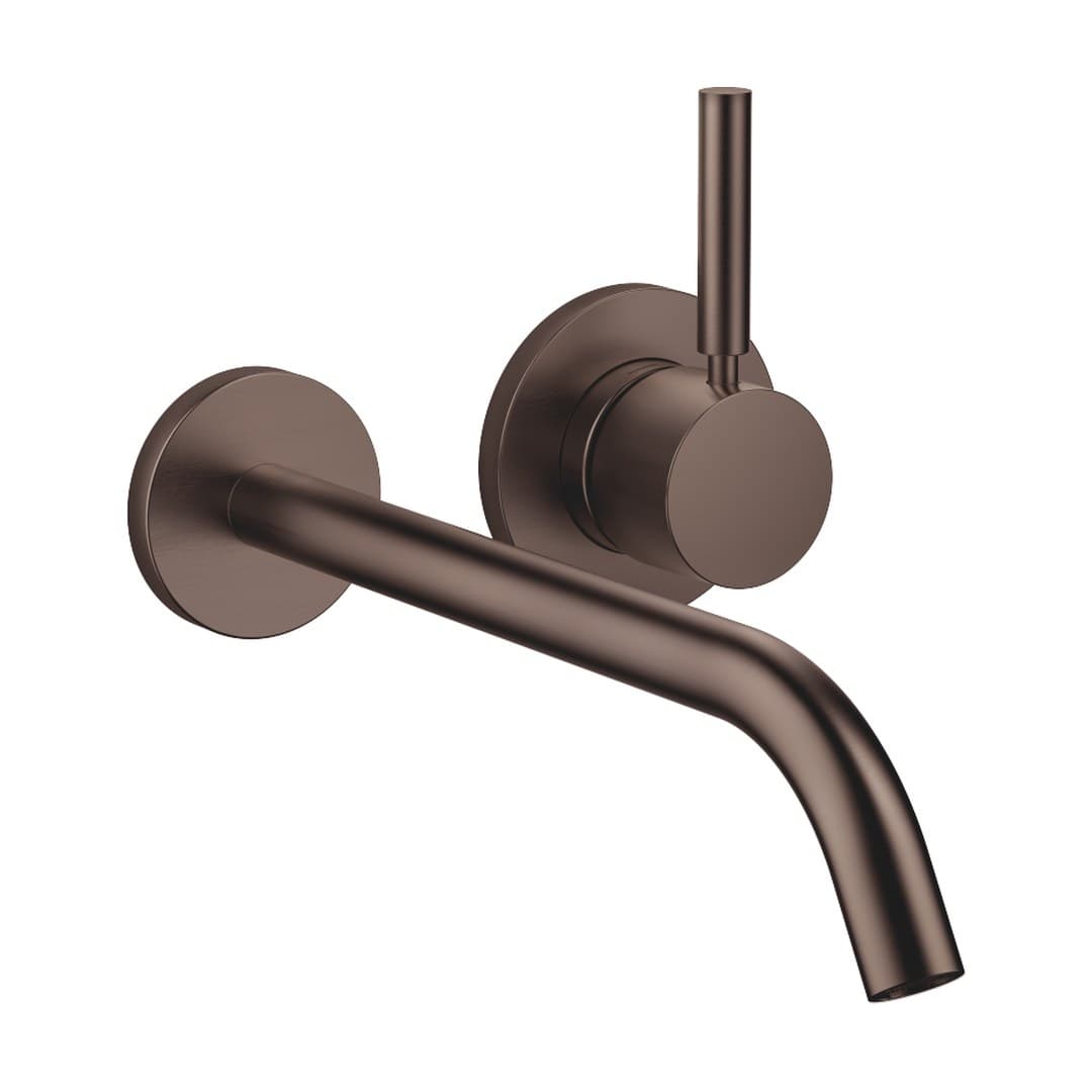 Dornbracht Meta – Μπαταρία Νιπτήρα Τοίχου – Wall-mounted single-lever basin mixer without pop-up waste – Brushed Dark Bronze (PVD) (36861660-43)