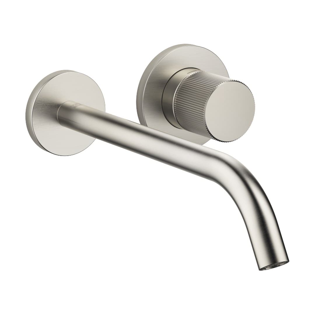 Dornbracht Meta – Μπαταρία Νιπτήρα Τοίχου – META PURE Wall-mounted single-lever basin mixer without pop-up waste – Brushed Platinum (36861664-06)