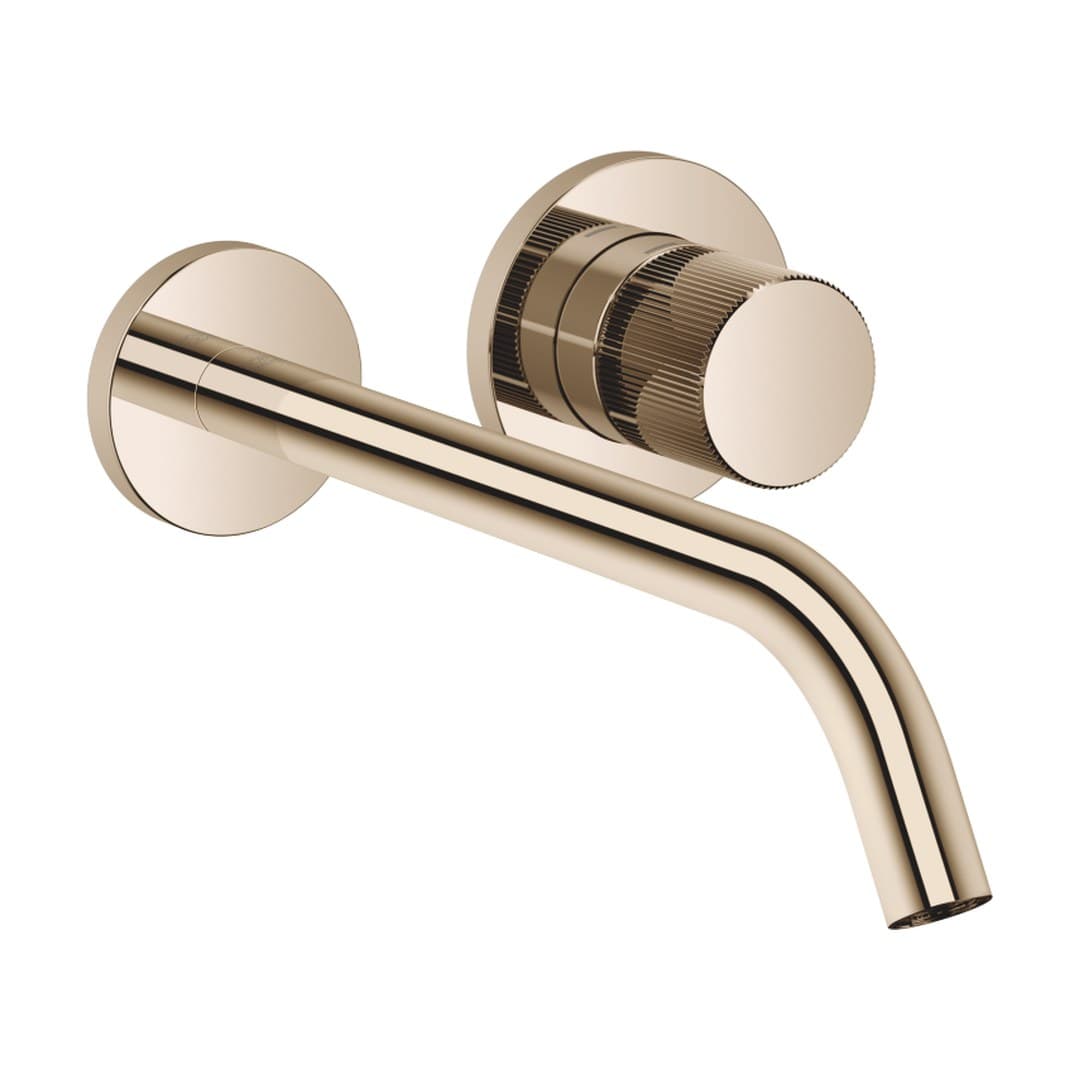 Dornbracht Meta – Μπαταρία Νιπτήρα Τοίχου – META PURE Wall-mounted single-lever basin mixer without pop-up waste – Light Gold (PVD) (36861664-26)