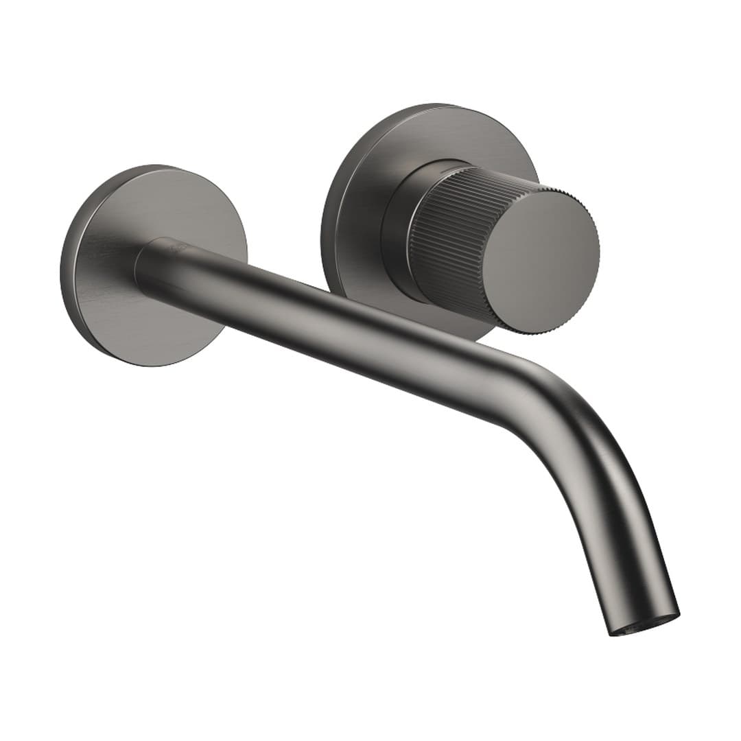 Dornbracht Meta – Μπαταρία Νιπτήρα Τοίχου – META PURE Wall-mounted single-lever basin mixer without pop-up waste – Brushed Dark Platinum (36861664-99)