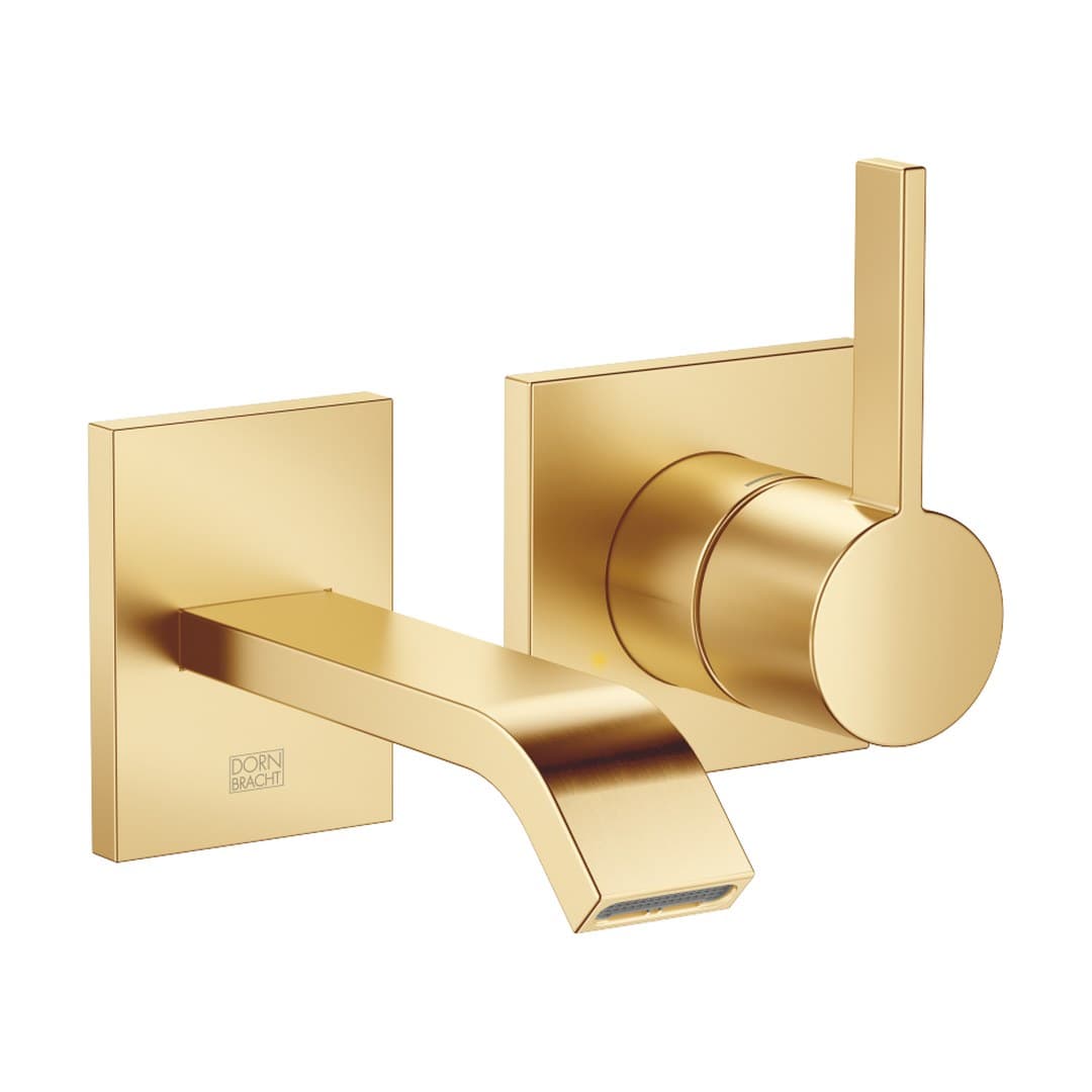 Dornbracht IMO – Μπαταρία Νιπτήρα Τοίχου – Wall-mounted single-lever basin mixer without pop-up waste – Brushed Gold (PVD) (36861671-37)