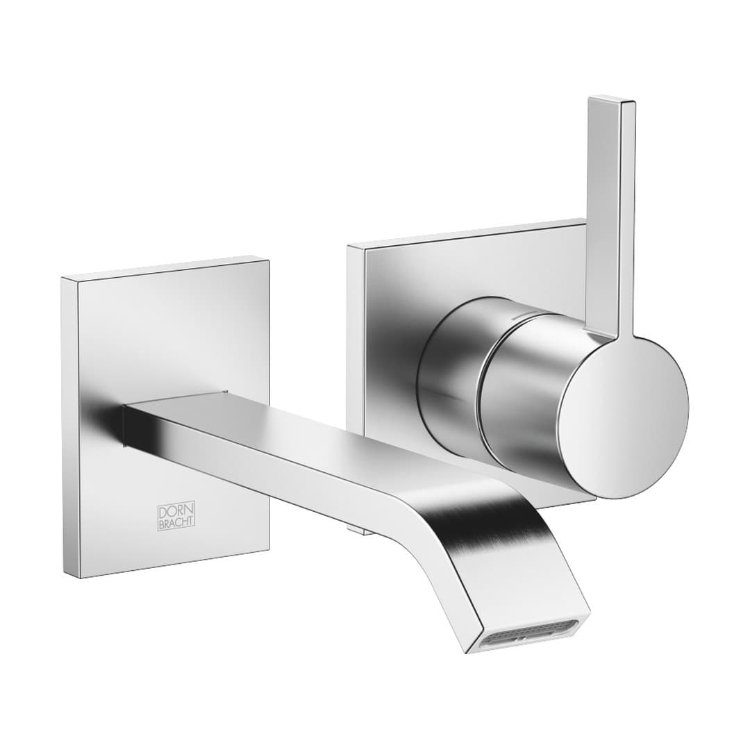 Dornbracht IMO – Μπαταρία Νιπτήρα Τοίχου – Wall-mounted single-lever basin mixer without pop-up waste – Brushed Chrome (36861671-93)
