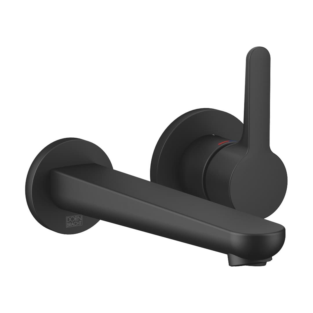 Dornbracht Dornbracht Yamou – Μπαταρία Νιπτήρα Τοίχου – Wall-mounted single-lever basin mixer without pop-up waste – Soft Black (36861831-69)