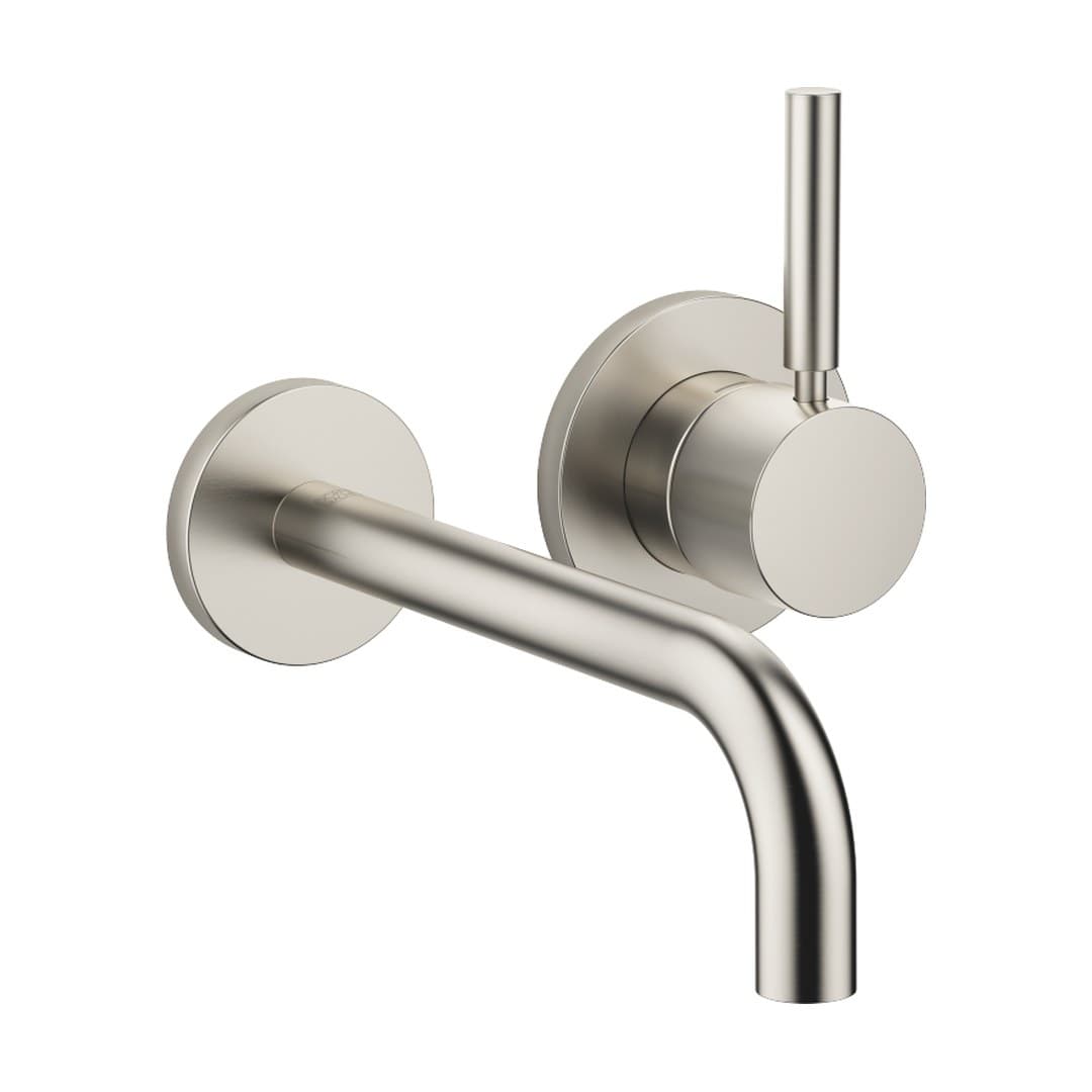 Dornbracht Meta – Μπαταρία Νιπτήρα Τοίχου – Wall-mounted single-lever basin mixer with individual rosettes – Brushed Platinum (36862660-06)