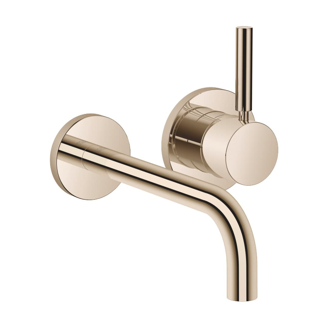 Dornbracht Meta – Μπαταρία Νιπτήρα Τοίχου – Wall-mounted single-lever basin mixer with individual rosettes – Light Gold (PVD) (36862660-26)