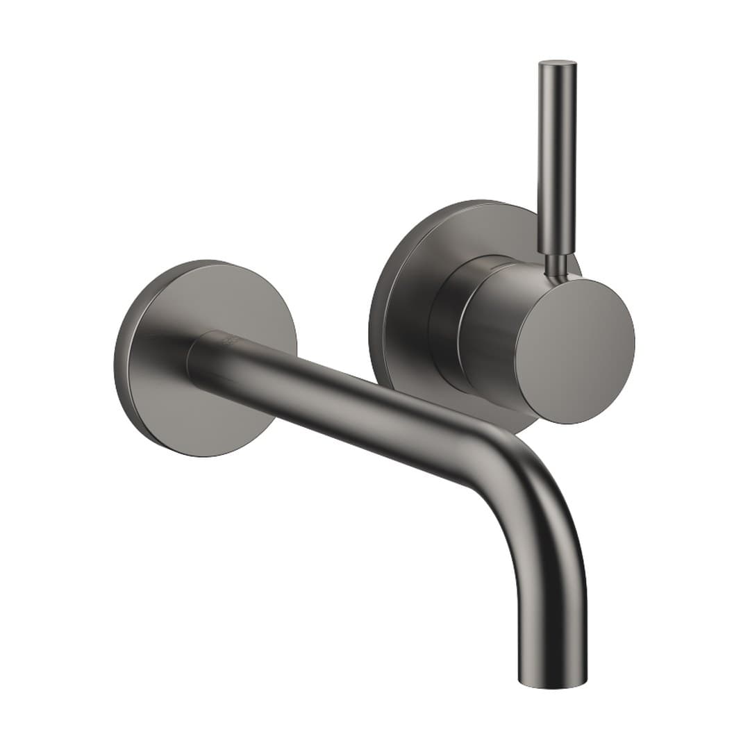 Dornbracht Meta – Μπαταρία Νιπτήρα Τοίχου – Wall-mounted single-lever basin mixer with individual rosettes – Brushed Dark Platinum (36862660-99)