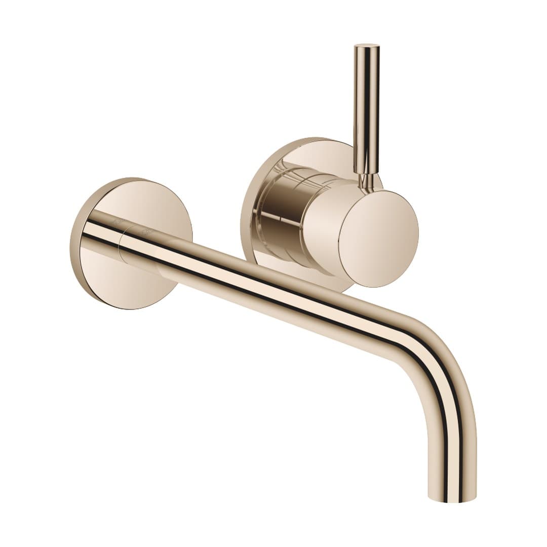 Dornbracht Meta – Μπαταρία Νιπτήρα Τοίχου – Wall-mounted single-lever basin mixer with individual rosettes – Light Gold (PVD) (36863660-26)