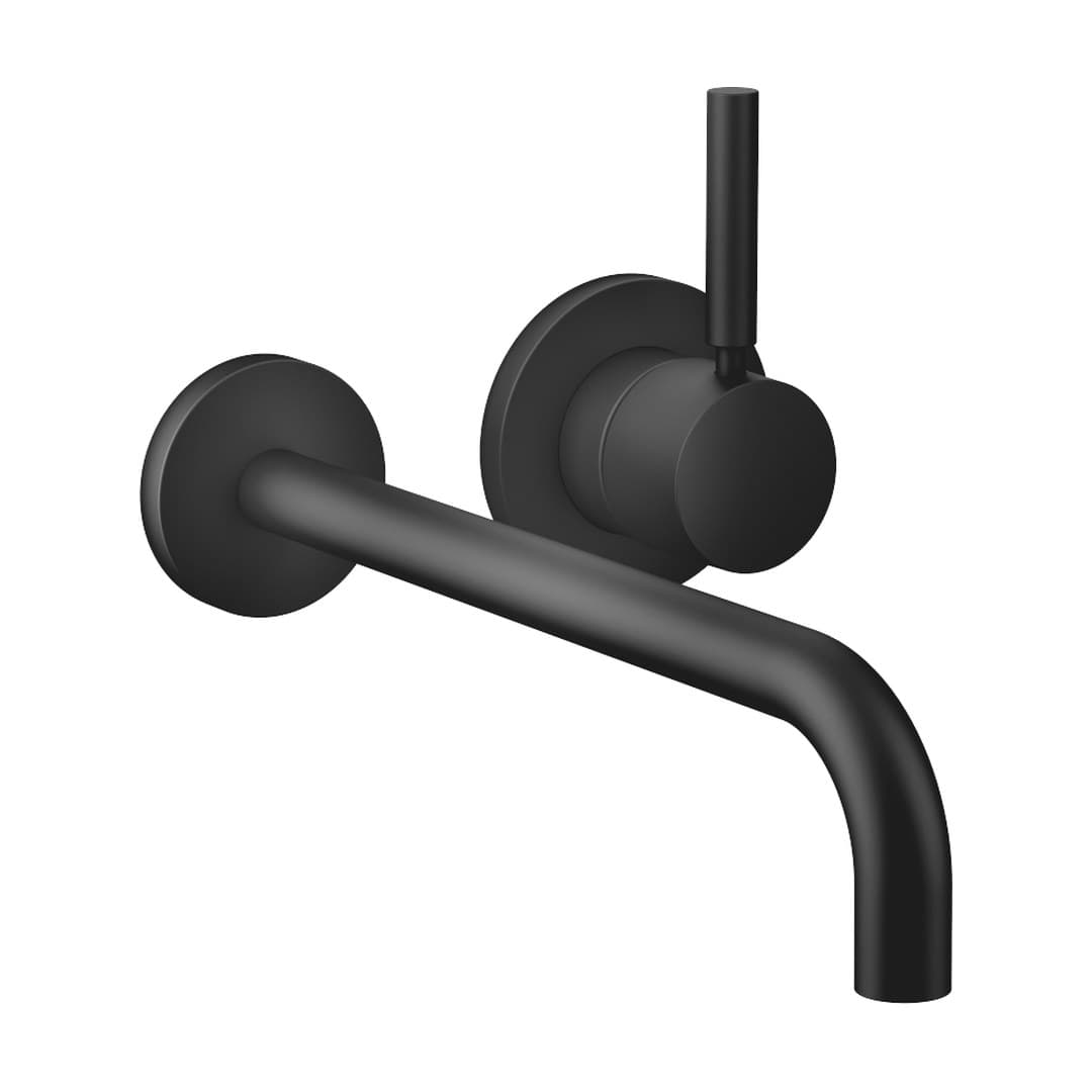 Dornbracht Meta – Μπαταρία Νιπτήρα Τοίχου – Wall-mounted single-lever basin mixer with individual rosettes – Matte Black (36863660-33)