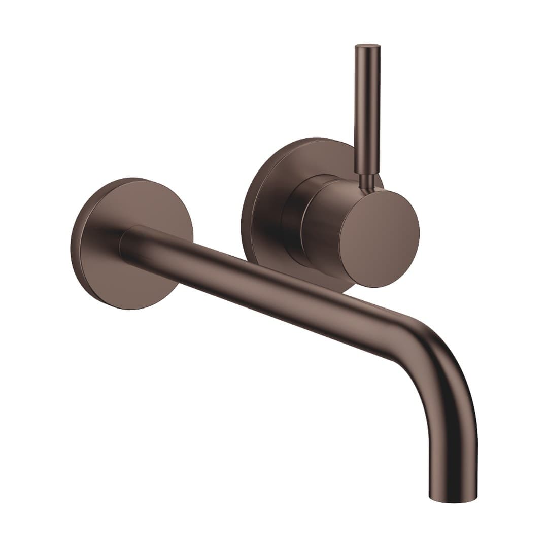 Dornbracht Meta – Μπαταρία Νιπτήρα Τοίχου – Wall-mounted single-lever basin mixer with individual rosettes – Brushed Dark Bronze (PVD) (36863660-43)