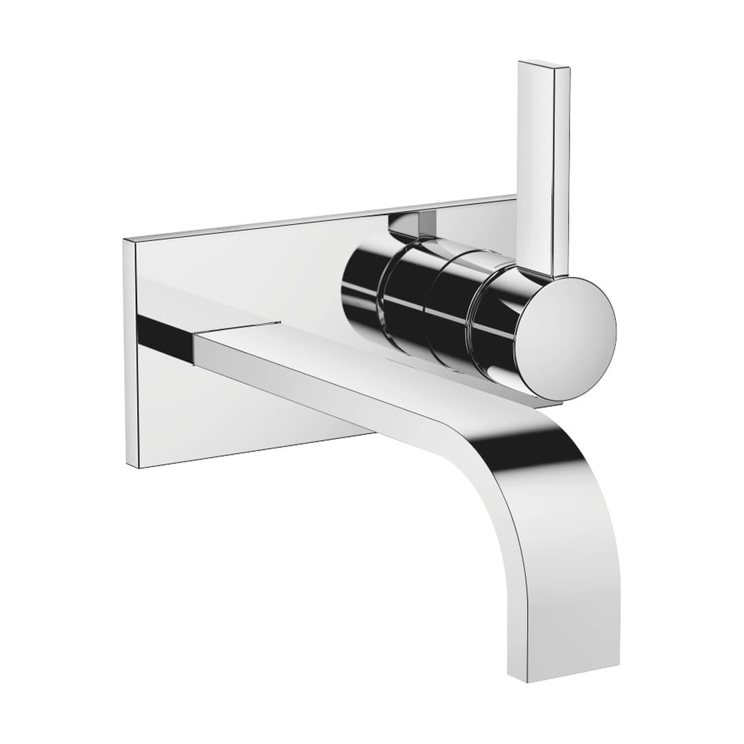 Dornbracht MEM – Μπαταρία Νιπτήρα Τοίχου – Wall-mounted single-lever basin mixer with cover plate without pop-up waste – Chrome (36864782-00)