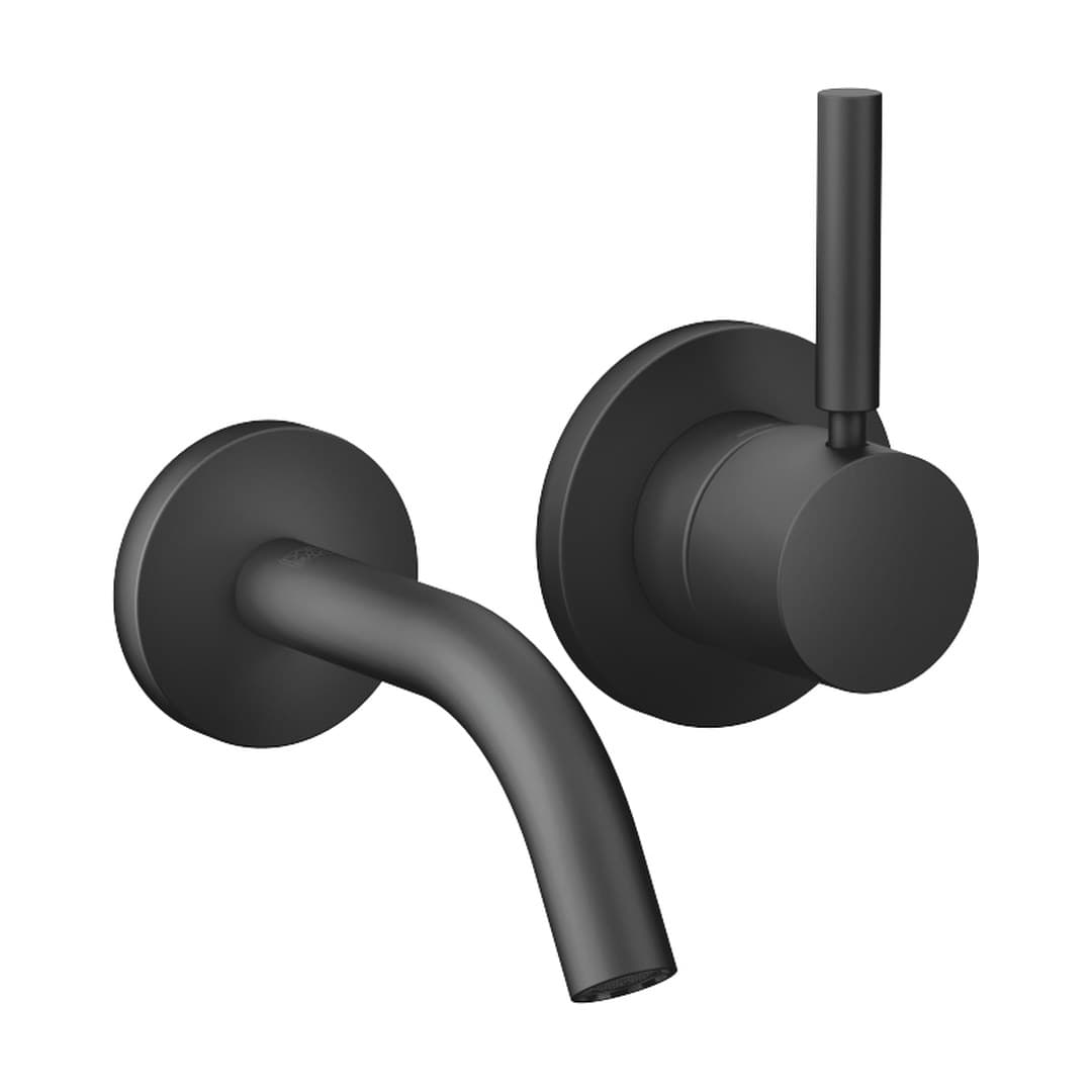 Dornbracht Meta – Μπαταρία Νιπτήρα Τοίχου – Wall-mounted single-lever basin mixer without pop-up waste – Matte Black (36867660-33)
