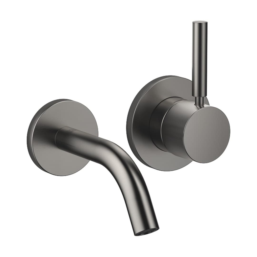 Dornbracht Meta – Μπαταρία Νιπτήρα Τοίχου – Wall-mounted single-lever basin mixer without pop-up waste – Brushed Dark Platinum (36867660-99)