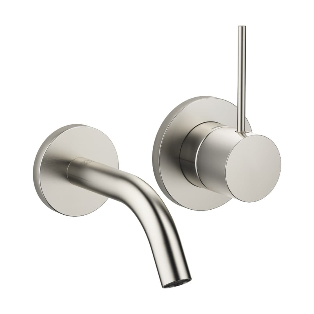Dornbracht Meta – Μπαταρία Νιπτήρα Τοίχου – META SLIM Wall-mounted single-lever basin mixer without pop-up waste – Brushed Platinum (36867662-06)