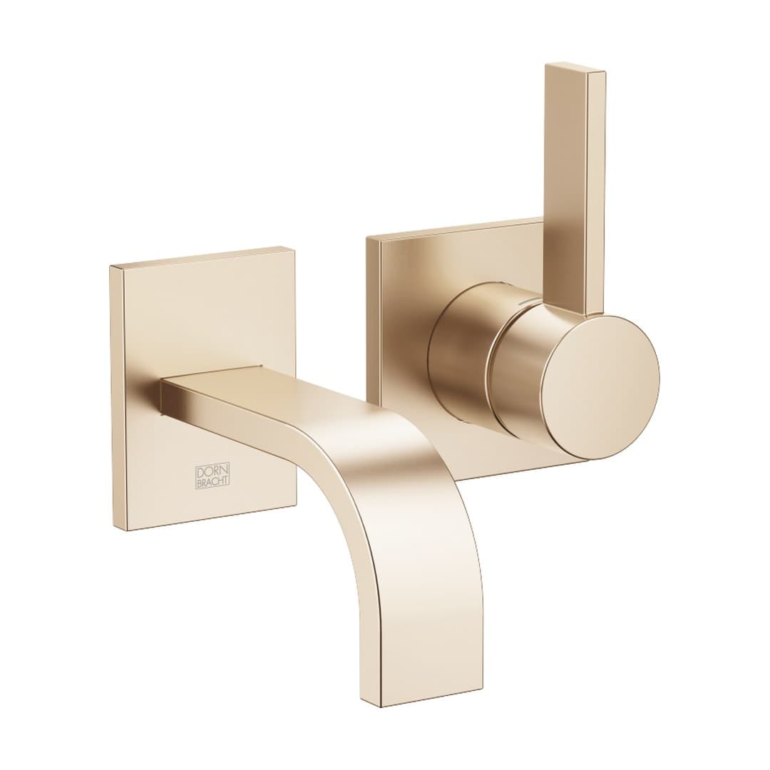 Dornbracht MEM – Μπαταρία Νιπτήρα Τοίχου – Wall-mounted single-lever basin mixer without pop-up waste – Brushed Champagne (22kt Gold) (36867782-46)